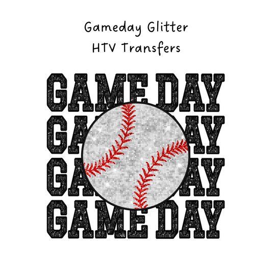Game Day Glitter HTV Transfer