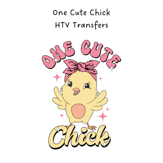 One Cute Chick HTV Transfer
