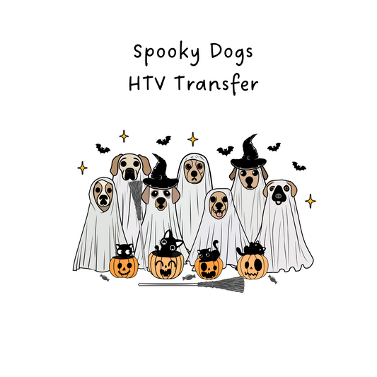 Spooky Dogs HTV Transfer
