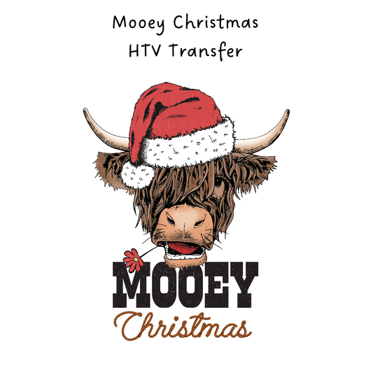 Mooey Christmas HTV Transfer