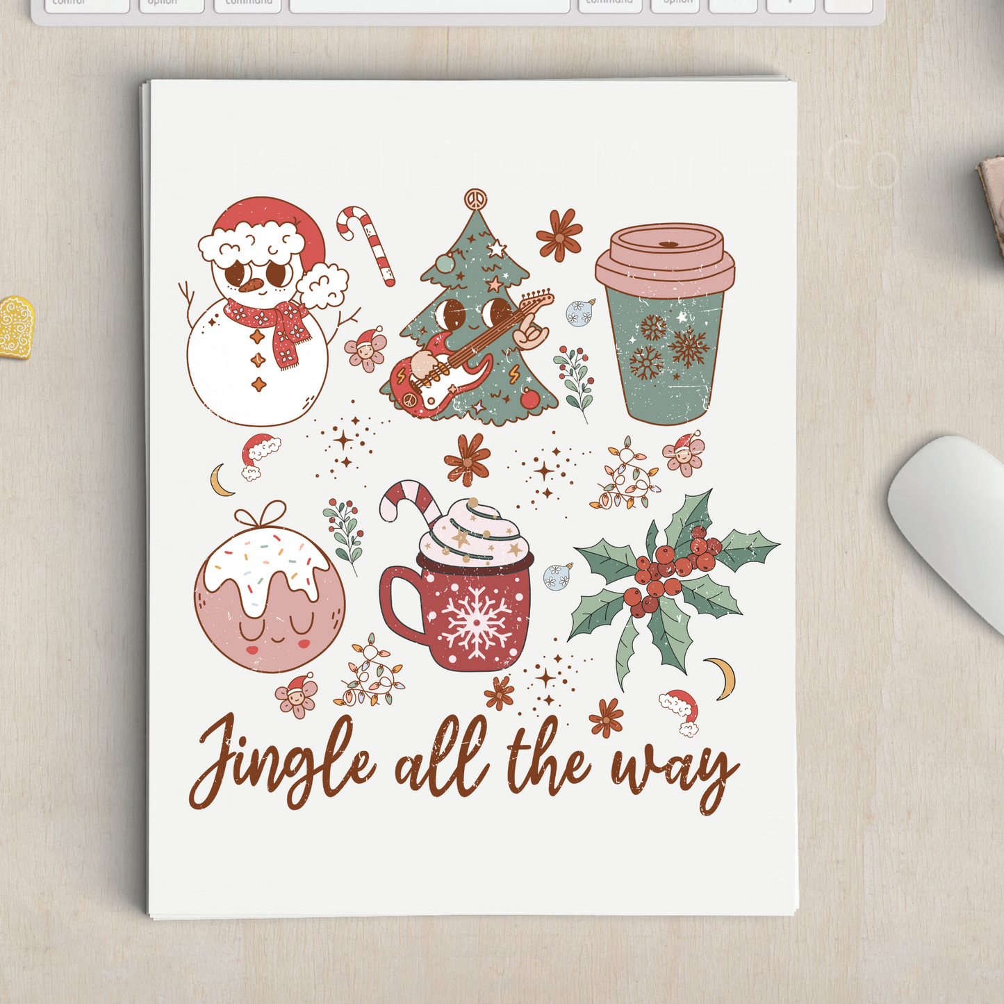 Jingle All The Way Sublimation Transfer