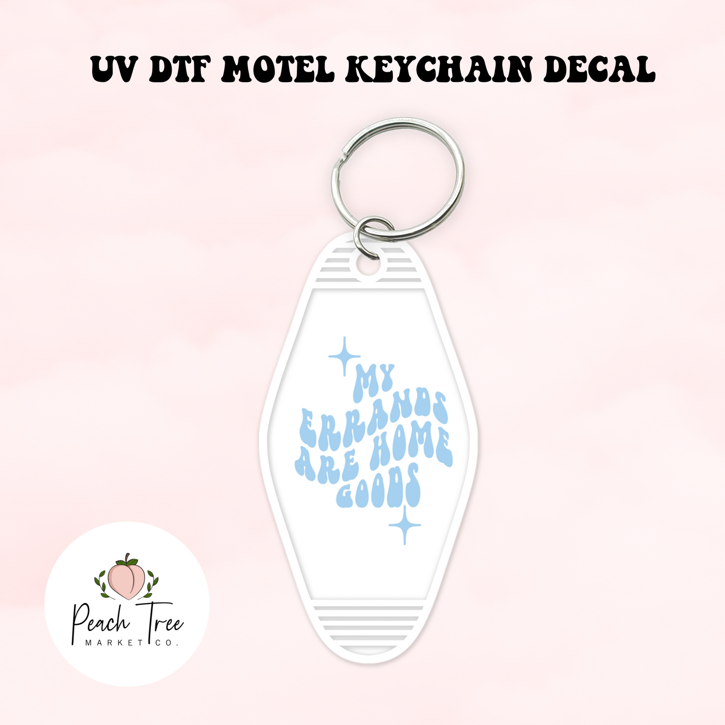 My Errands UV DTF Motel Keychain Decal