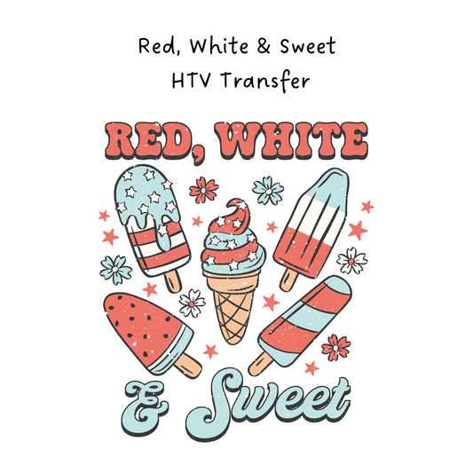 Red,White & Sweet HTV Transfer