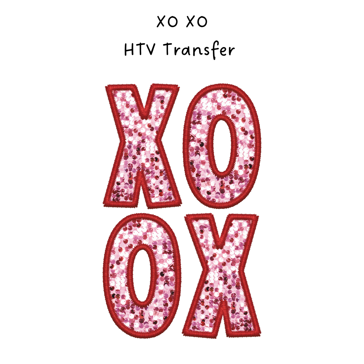 XOXO Sequin HTV Transfer