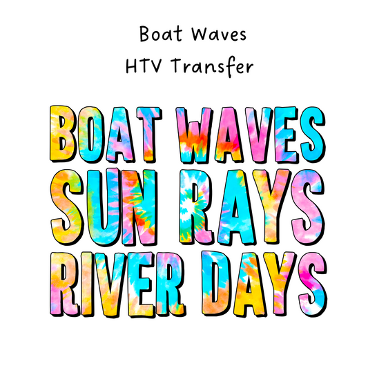Boat Waves HTV Transfer