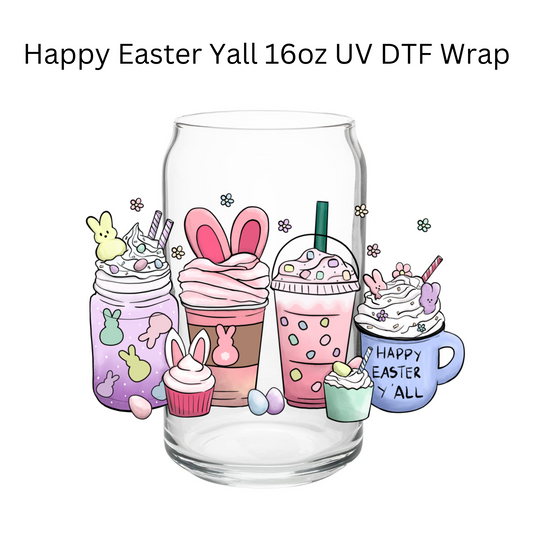 Happy Easter Yall UV DTF Wrap