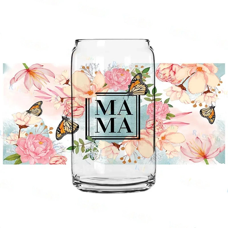 Mama Floral UV DTF Wrap