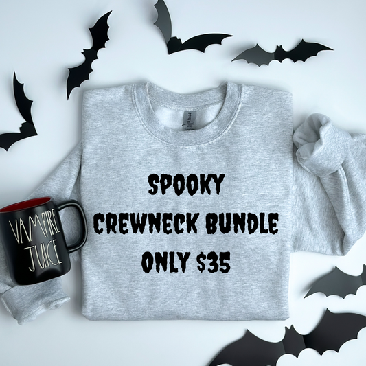 Spooky Crewneck Bundle $35