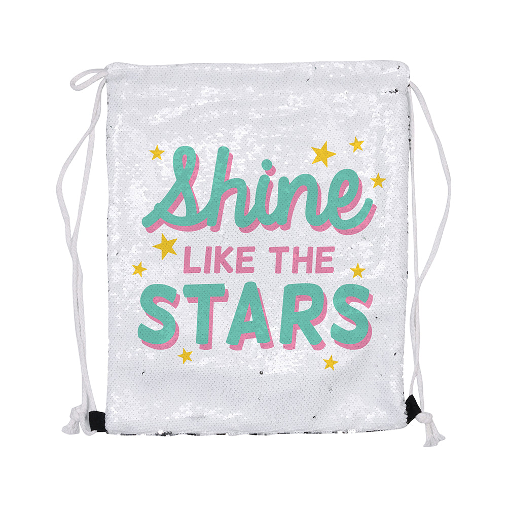 Sequined Sublimation Drawstring Backpacks (2 pack)