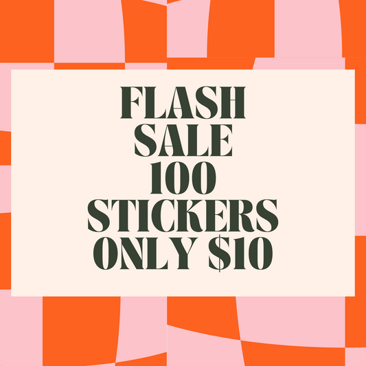 100 Custom Stickers $10
