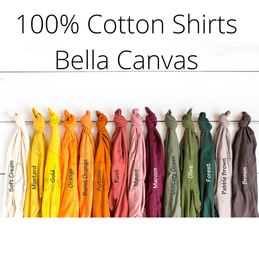 100% COTTON Shirts Bella Canvas