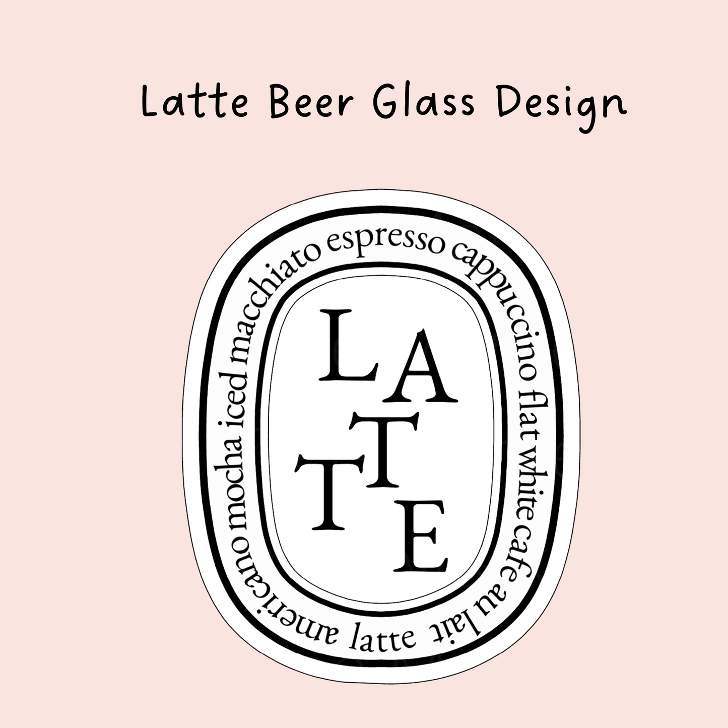 Latte 16 Oz Libbey Beer Glass Wrap