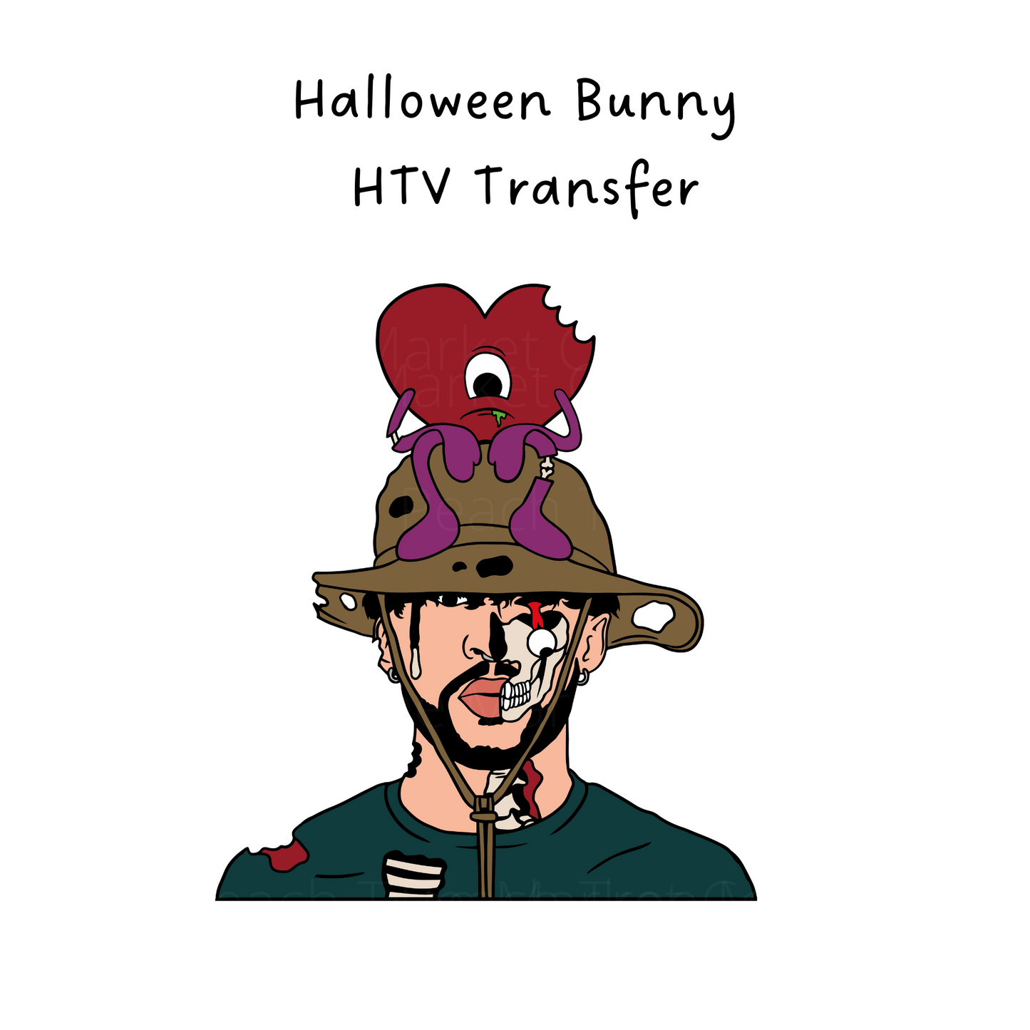 Halloween Bunny HTV Transfer
