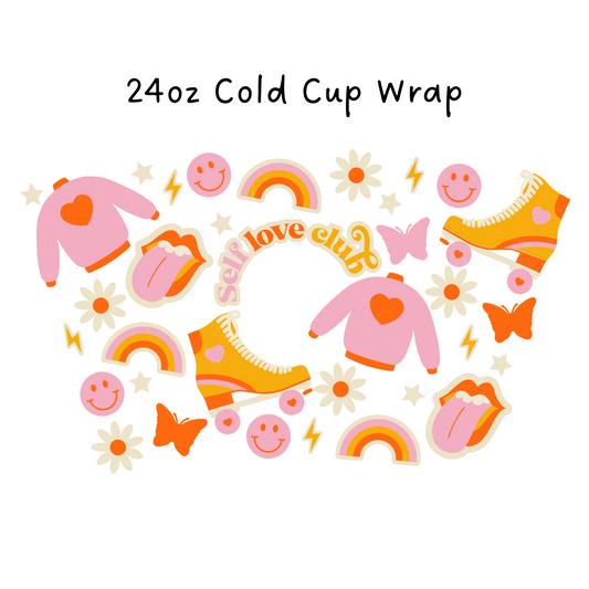 Self Love Club 24 OZ Cold Cup Wrap