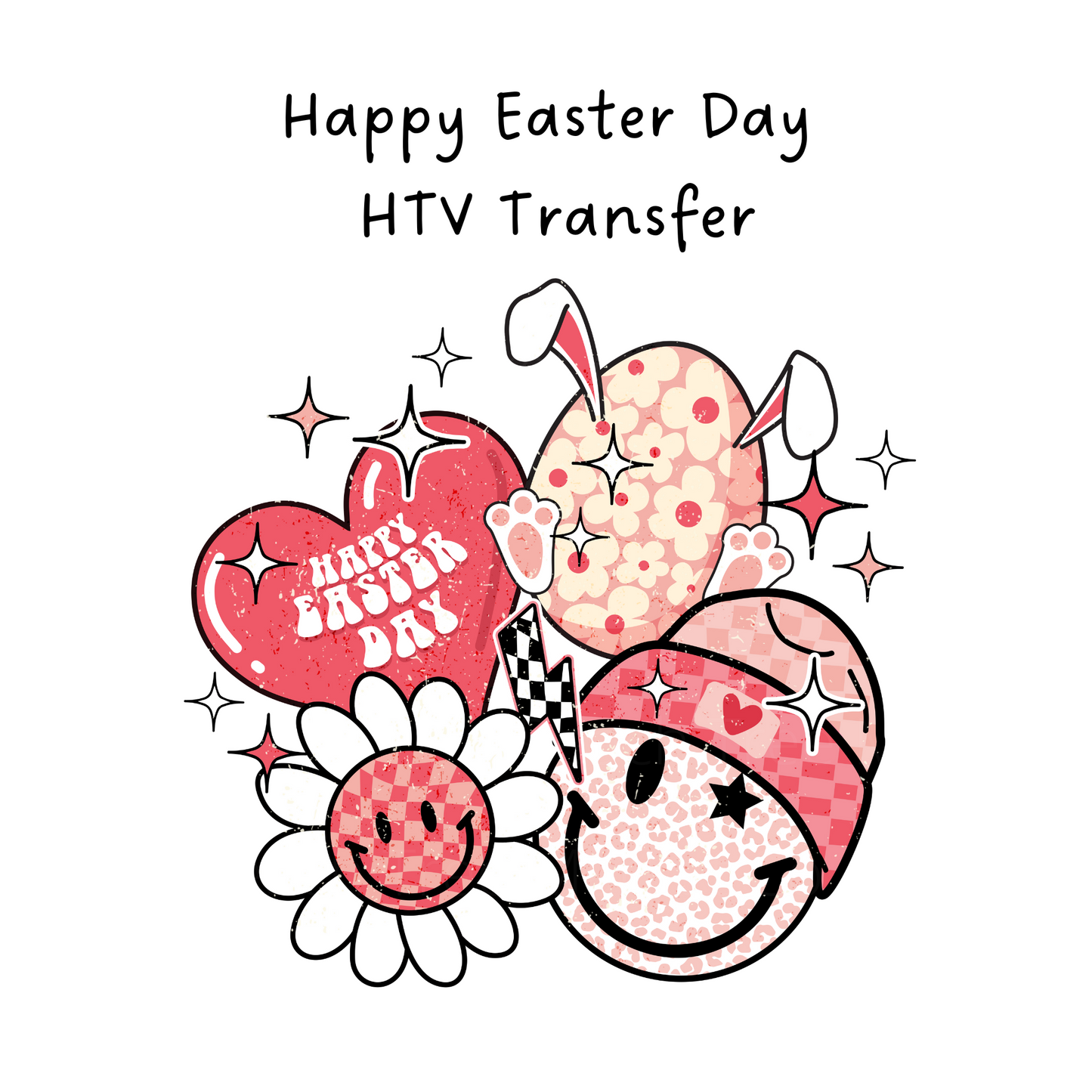 Happy Easter Day HTV Transfer