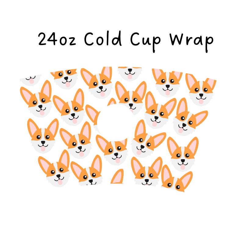Corgi 24oz Cold Cup Wrap