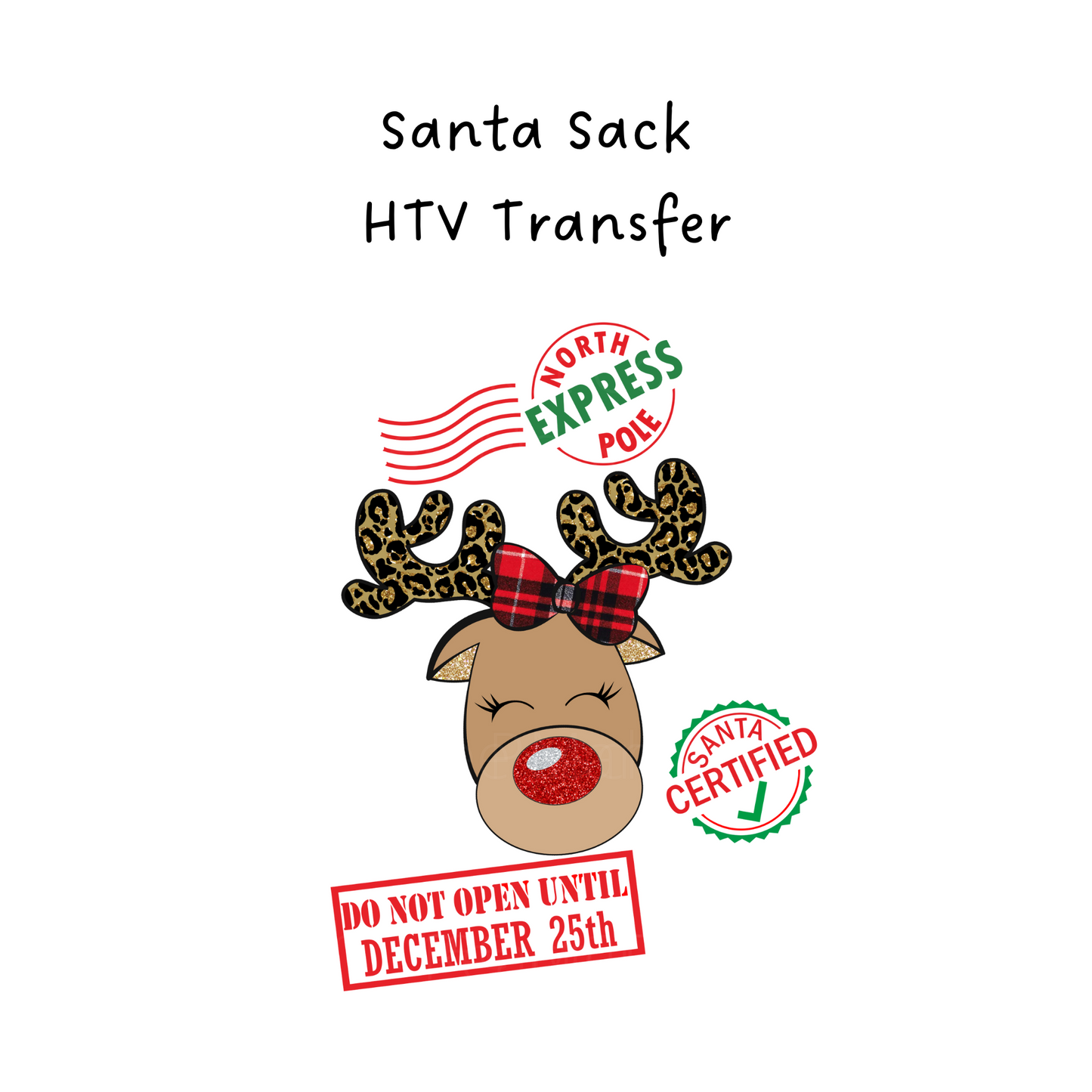 Santa Sack 4 HTV Transfer