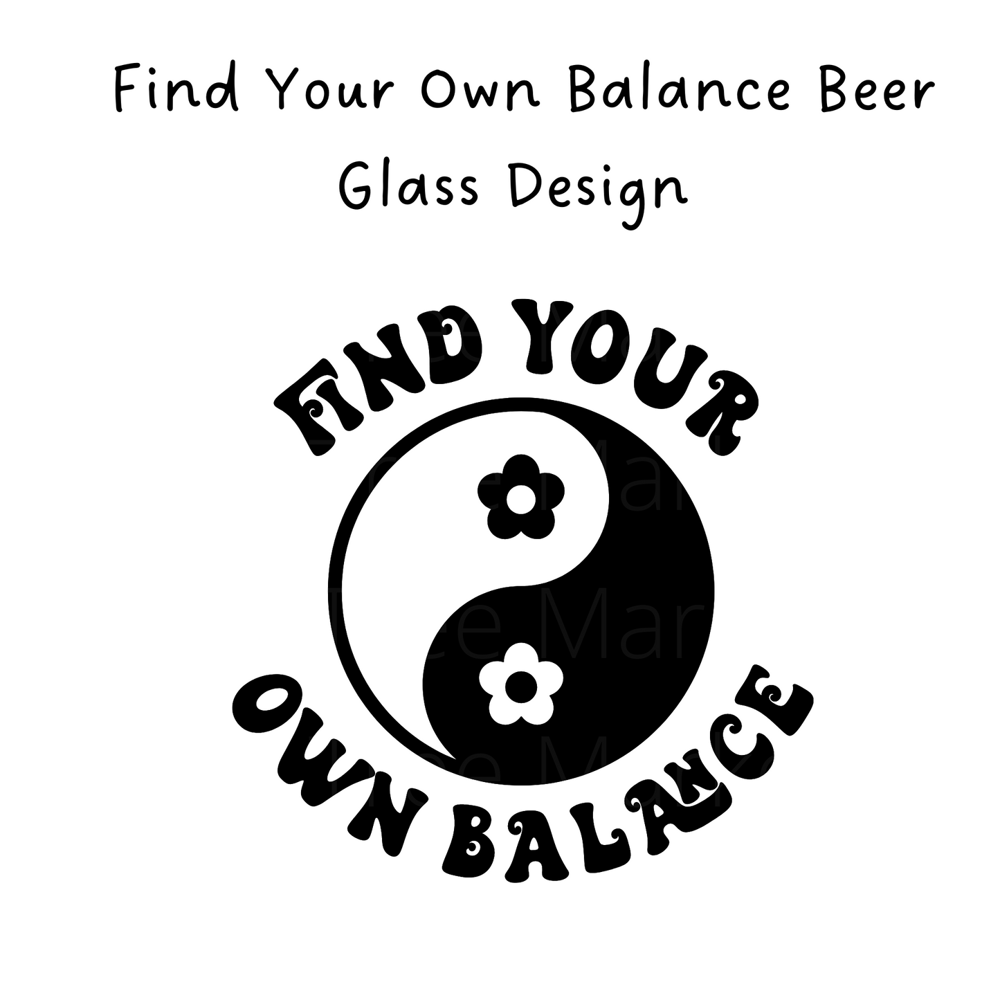 Find Your Own Balance 16 Oz Libbey Beer Glass Wrap