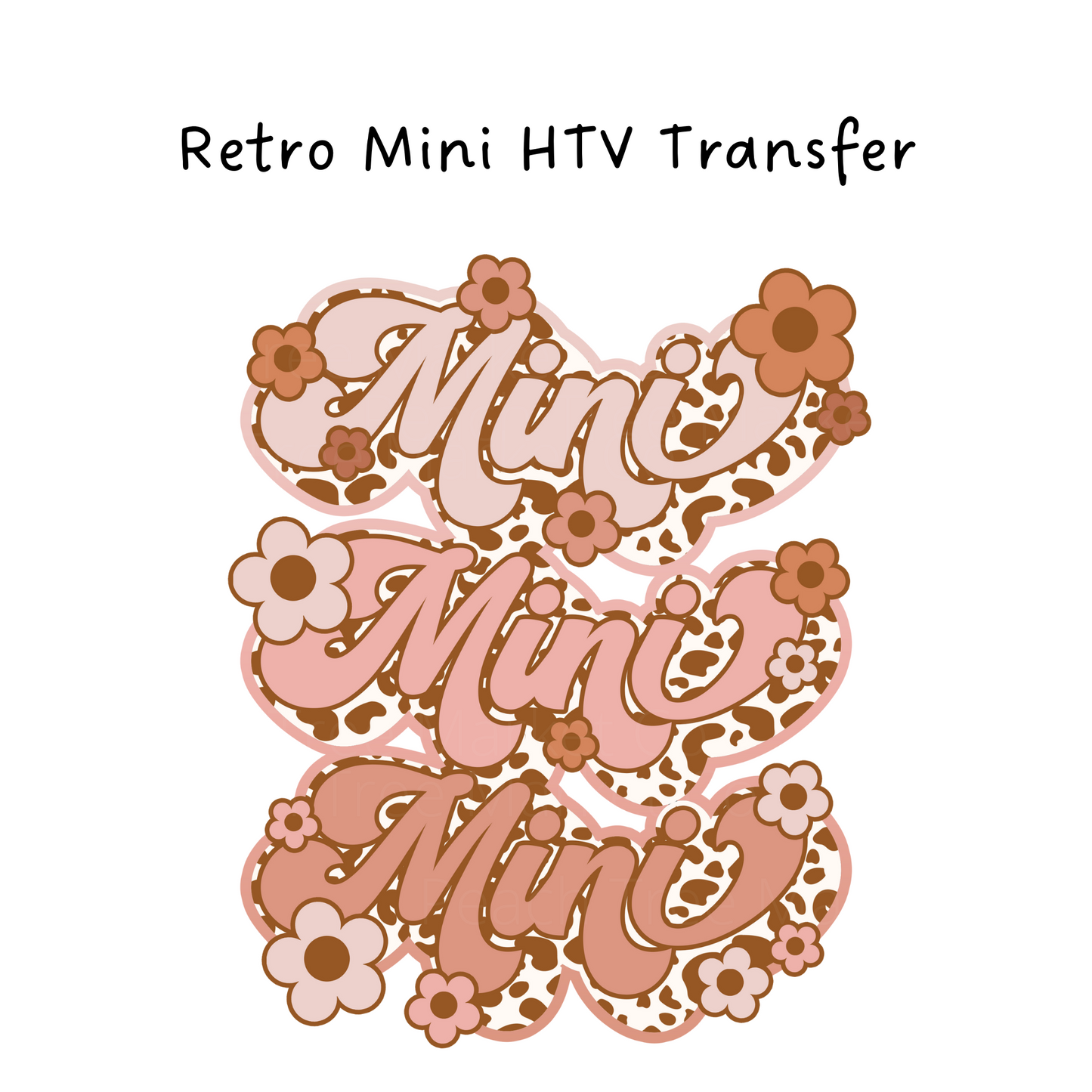 Retro Mini HTV Transfer