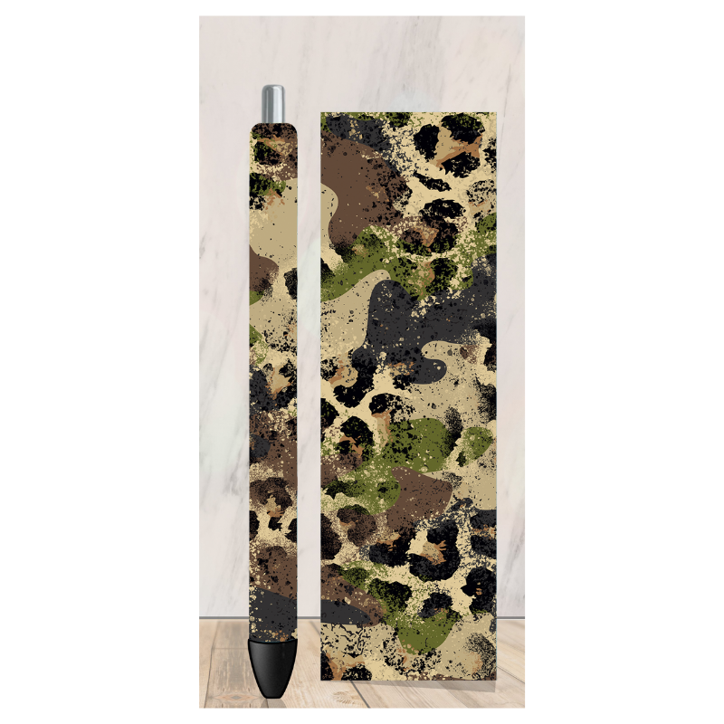 Camo Leopard Pen Wrap