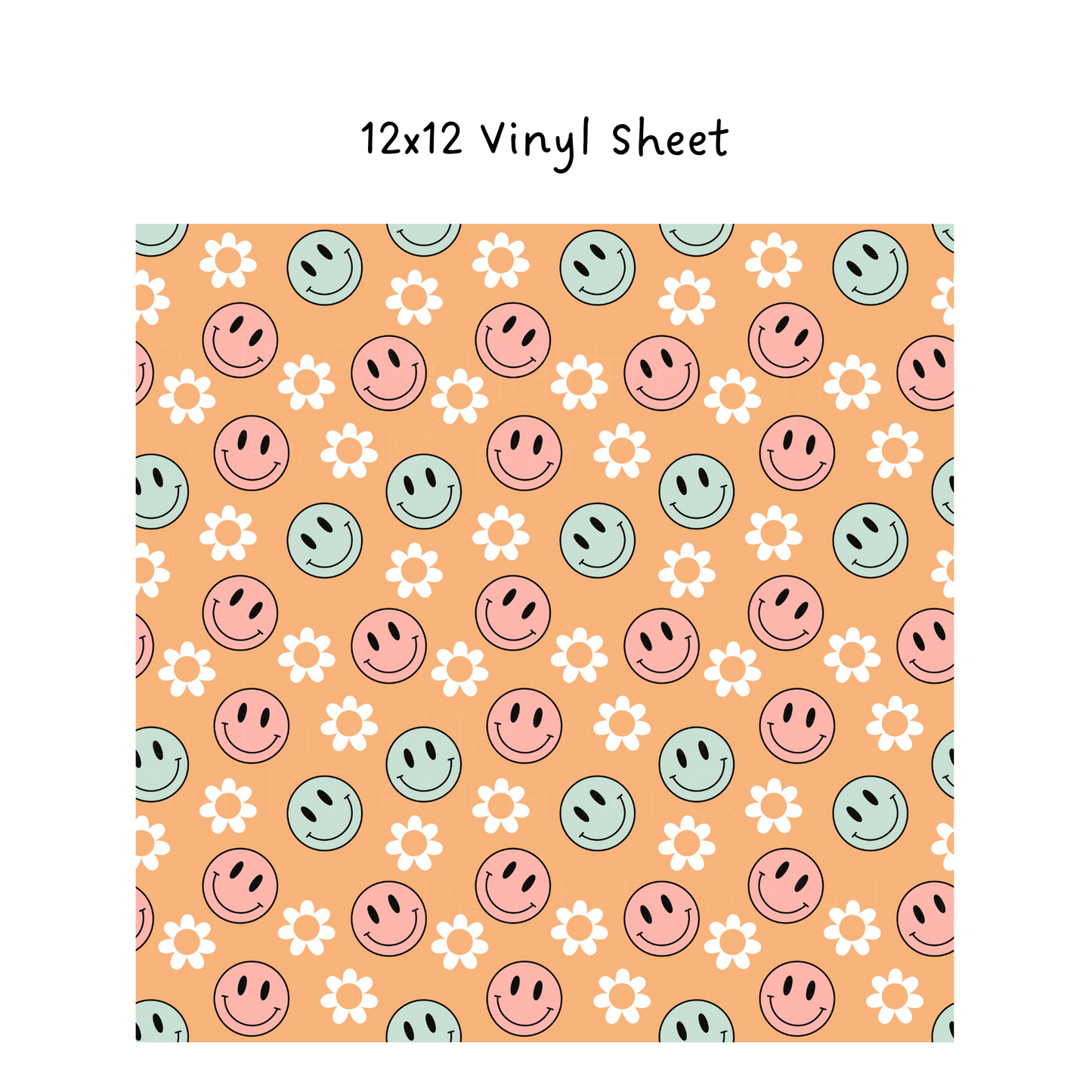 Retro Pattern Vinyl 12x12 Sheet