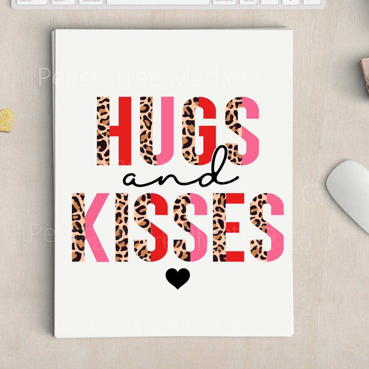 Hugs and Kisses Sublimation Transfer