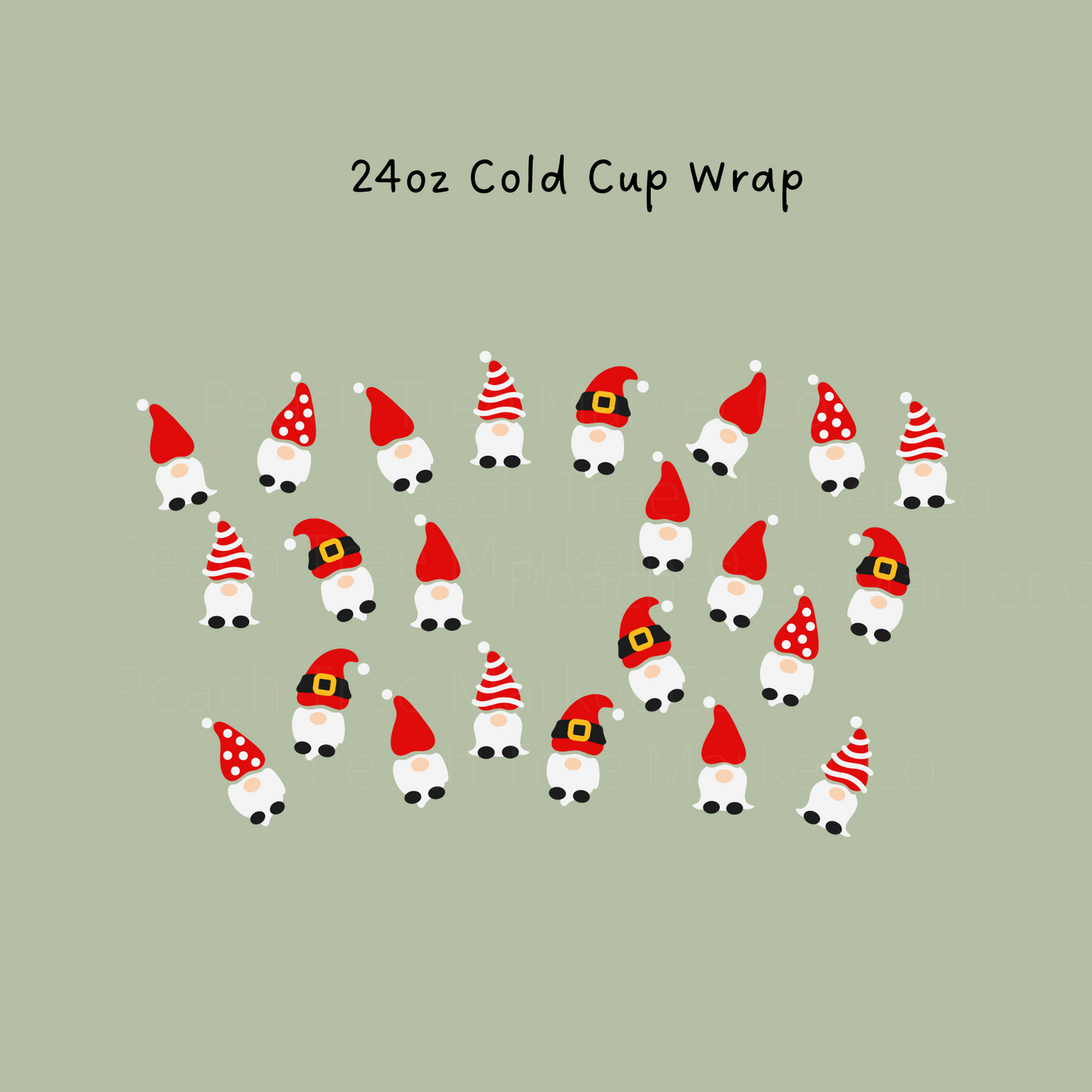 Gnomes 24 OZ Cold Cup Wrap