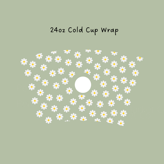 Mini Daisy 24 OZ Cold Cup Wrap