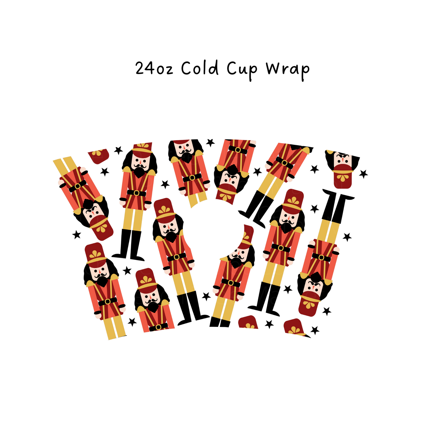 Christmas  Soldiers 24 OZ Cold Cup Wrap