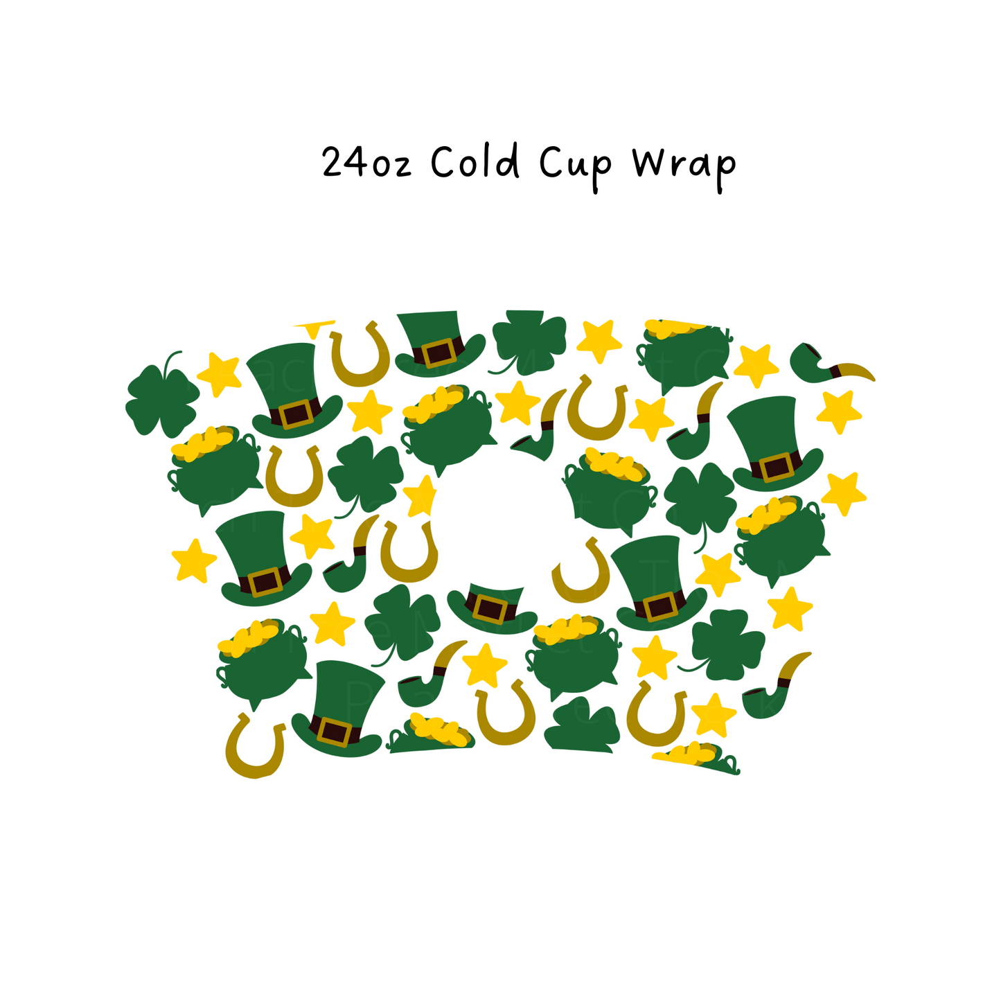 Pot Of Gold 24 oz Cold Cup Wrap
