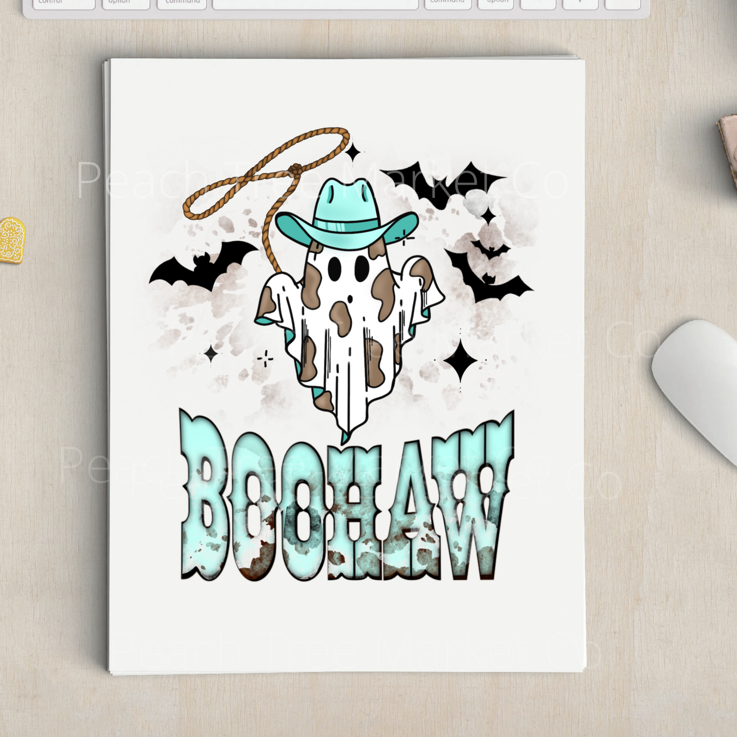 Boo Haw Mint Sublimation Transfer