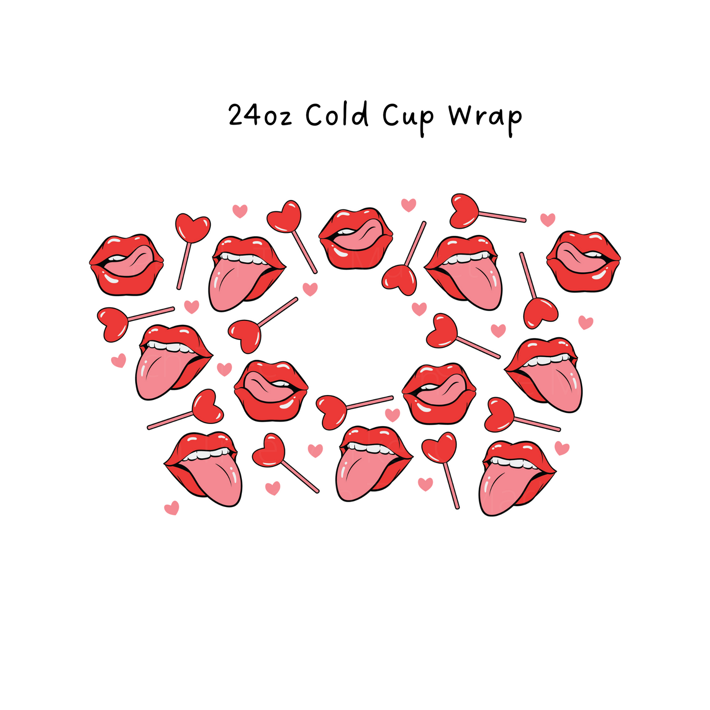 Lollipop  24 OZ Cold Cup Wrap