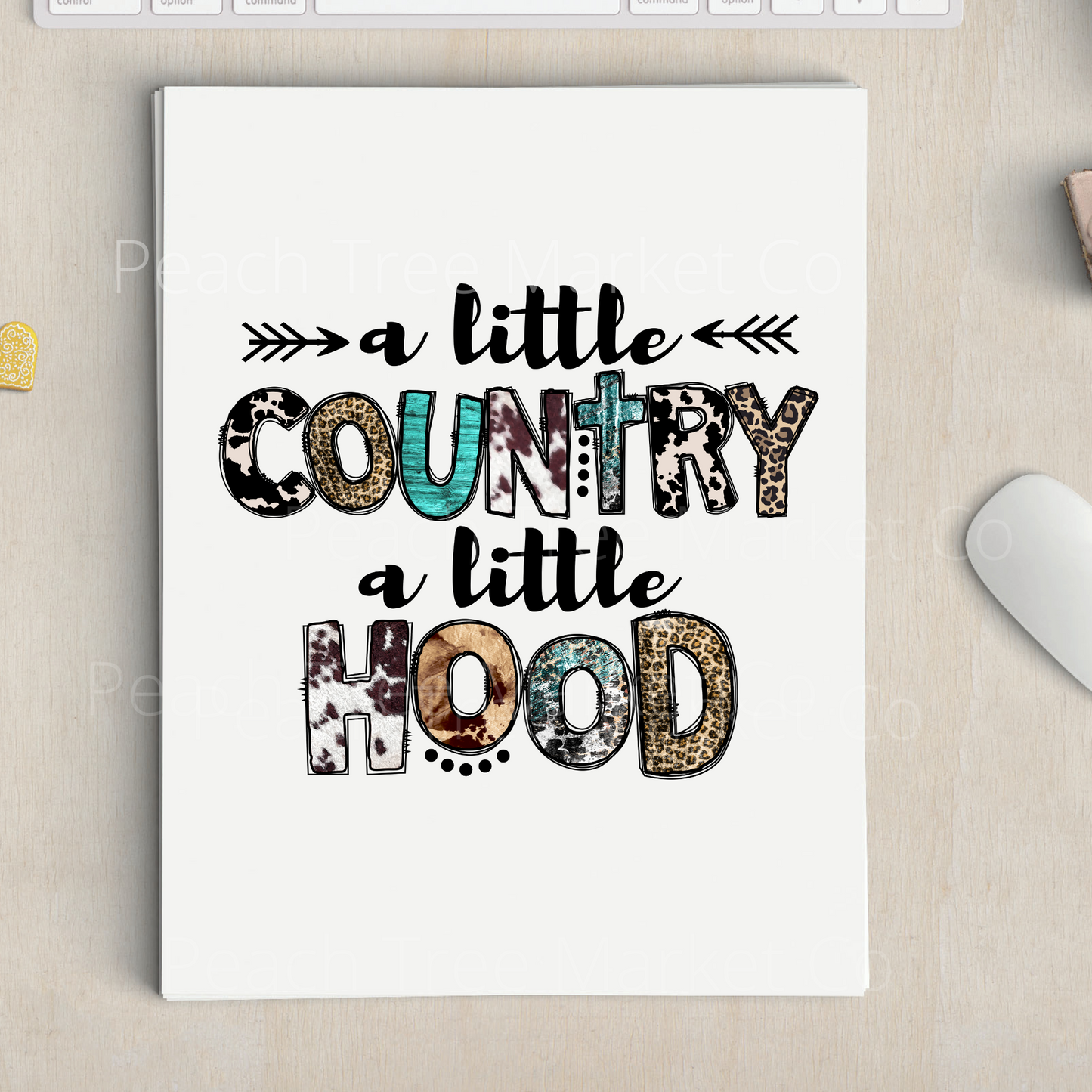 Country and Hood Sublimation Transfer