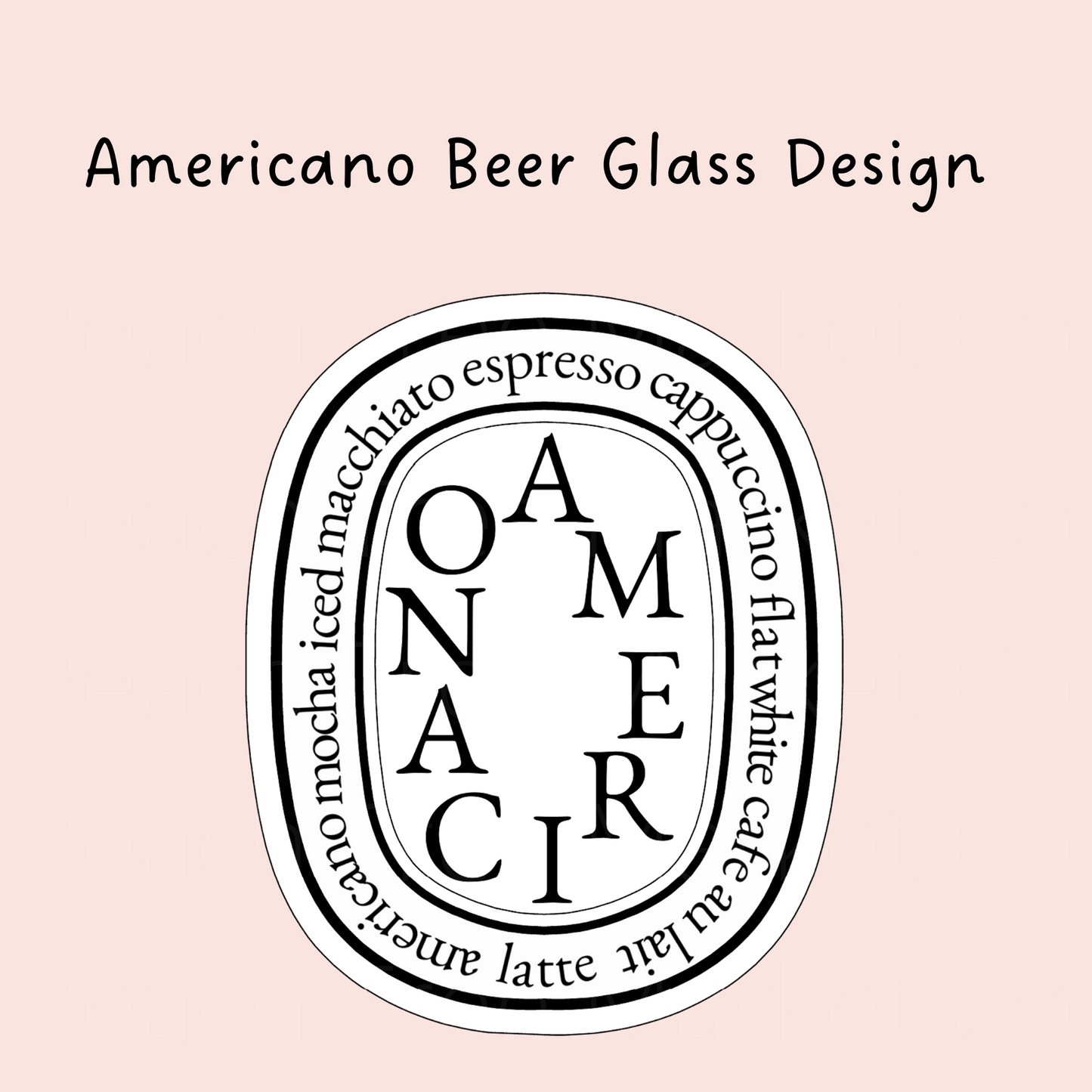 Americano 16 Oz Libbey Beer Glass Wrap