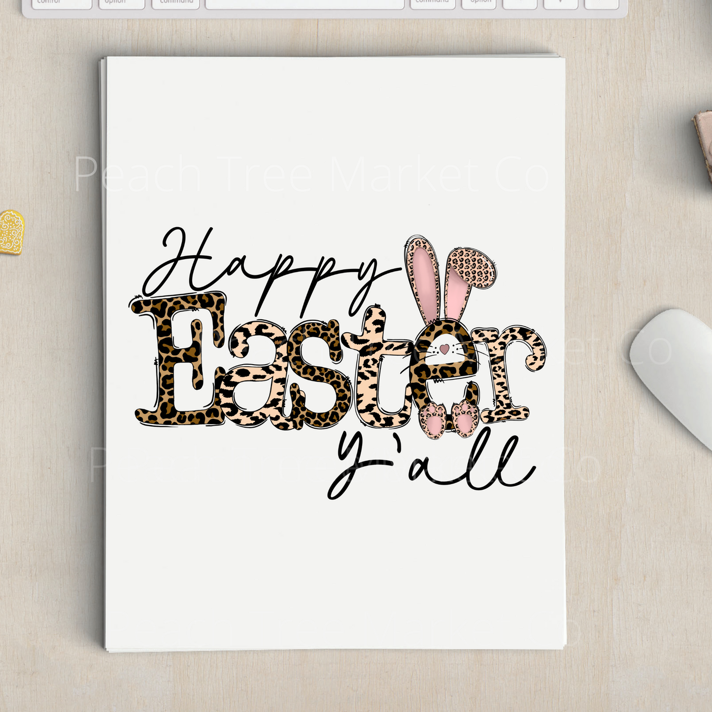 Happy  Easter Yall Sublimation Transfer
