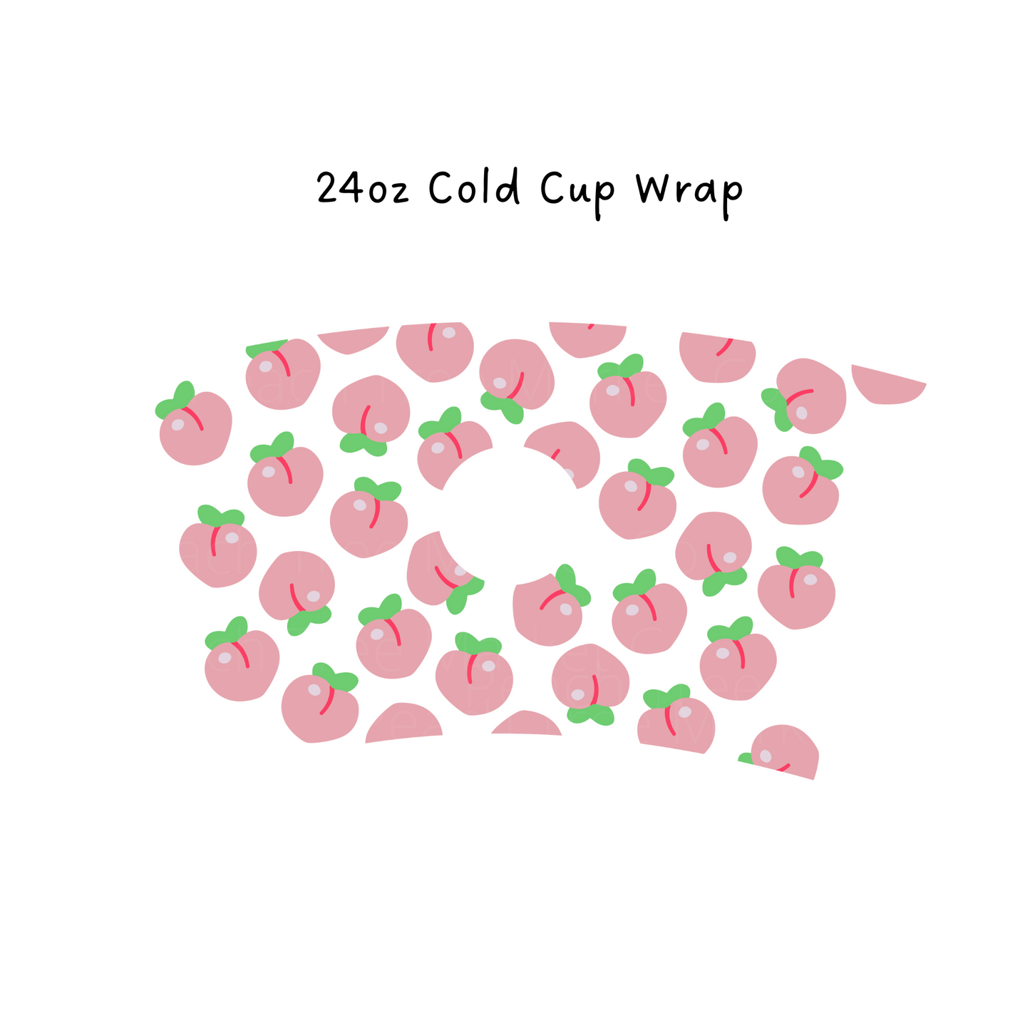 Peachy 24 OZ Cold Cup Wrap