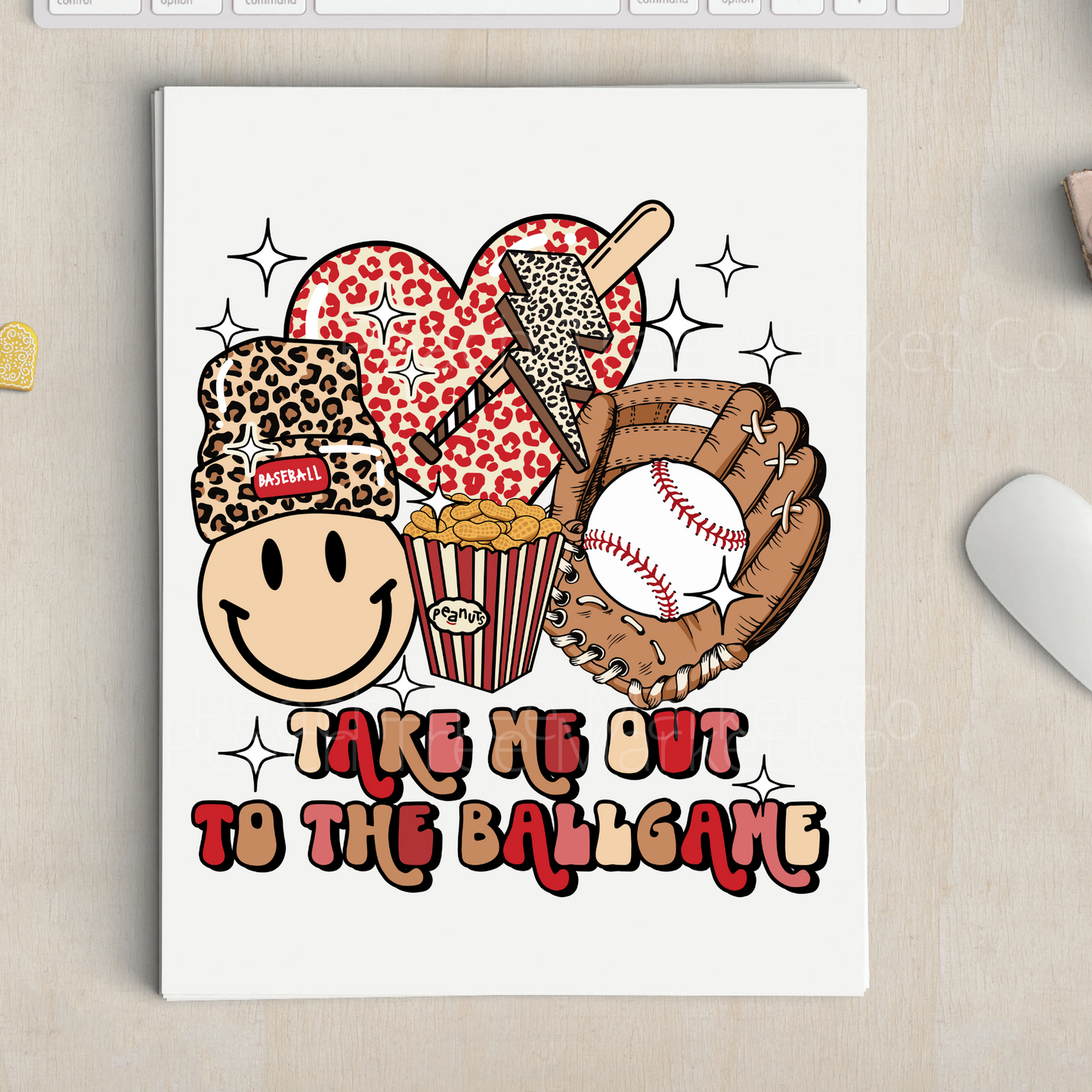 Take Me Out To The Ball Game Sublimation Transfer