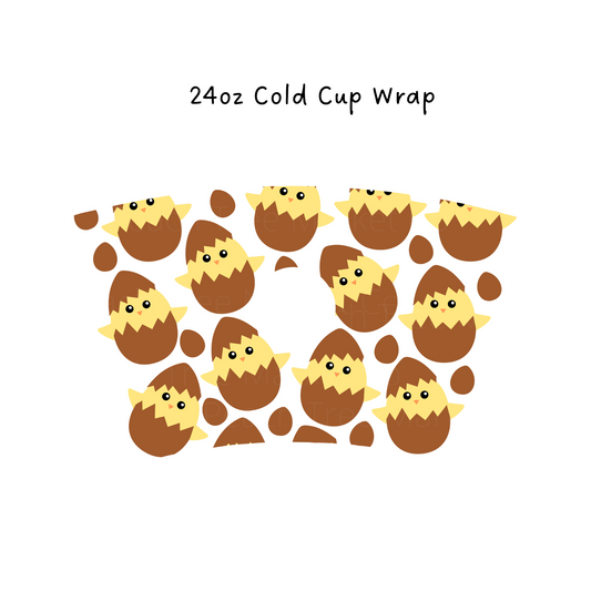 Hatching Chick 24 oz Cold Cup Wrap
