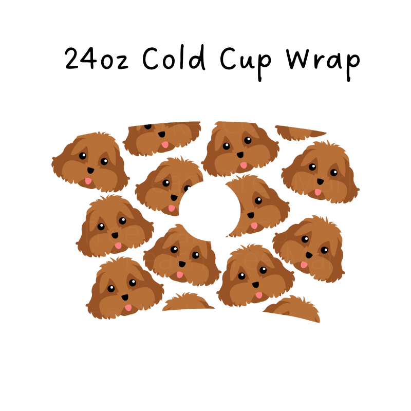 Cavapoo 24oz Cold Cup Wrap