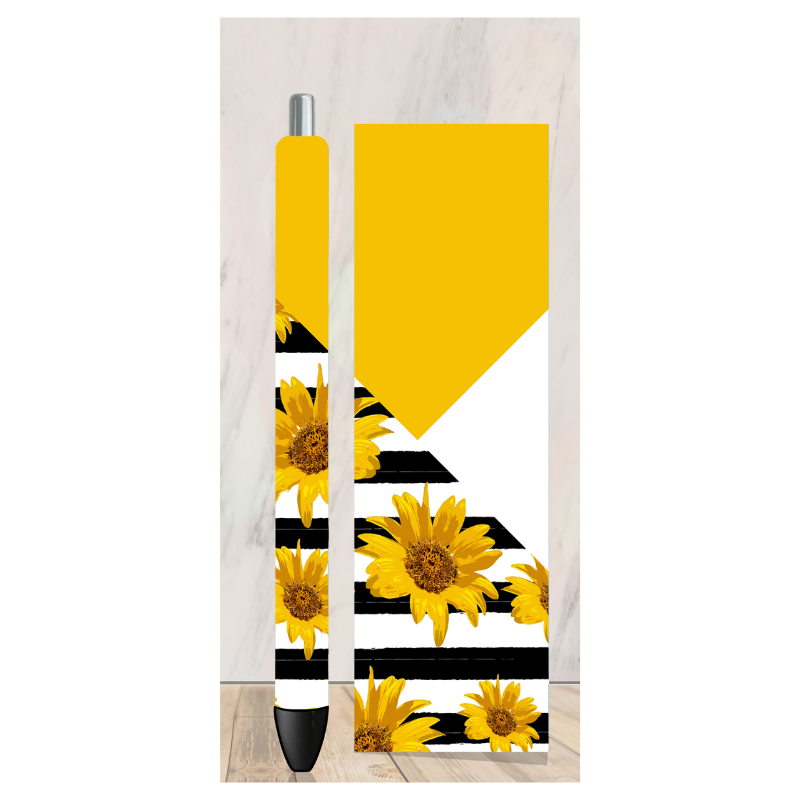Sunflower Pencil Pen Wrap
