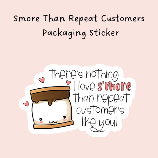 Smores Packaging Sticker
