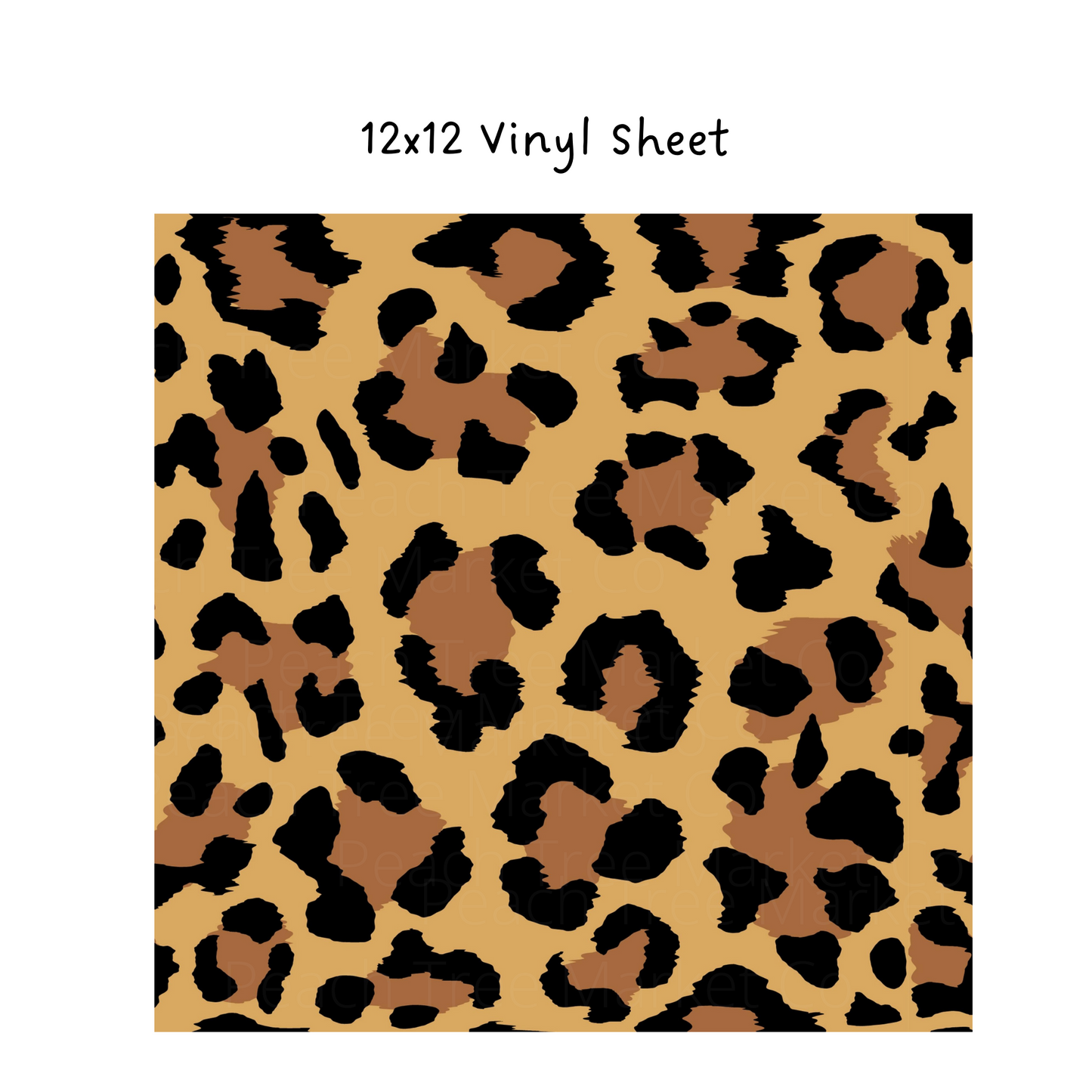 Leopard Pattern Vinyl 12x12 Sheet