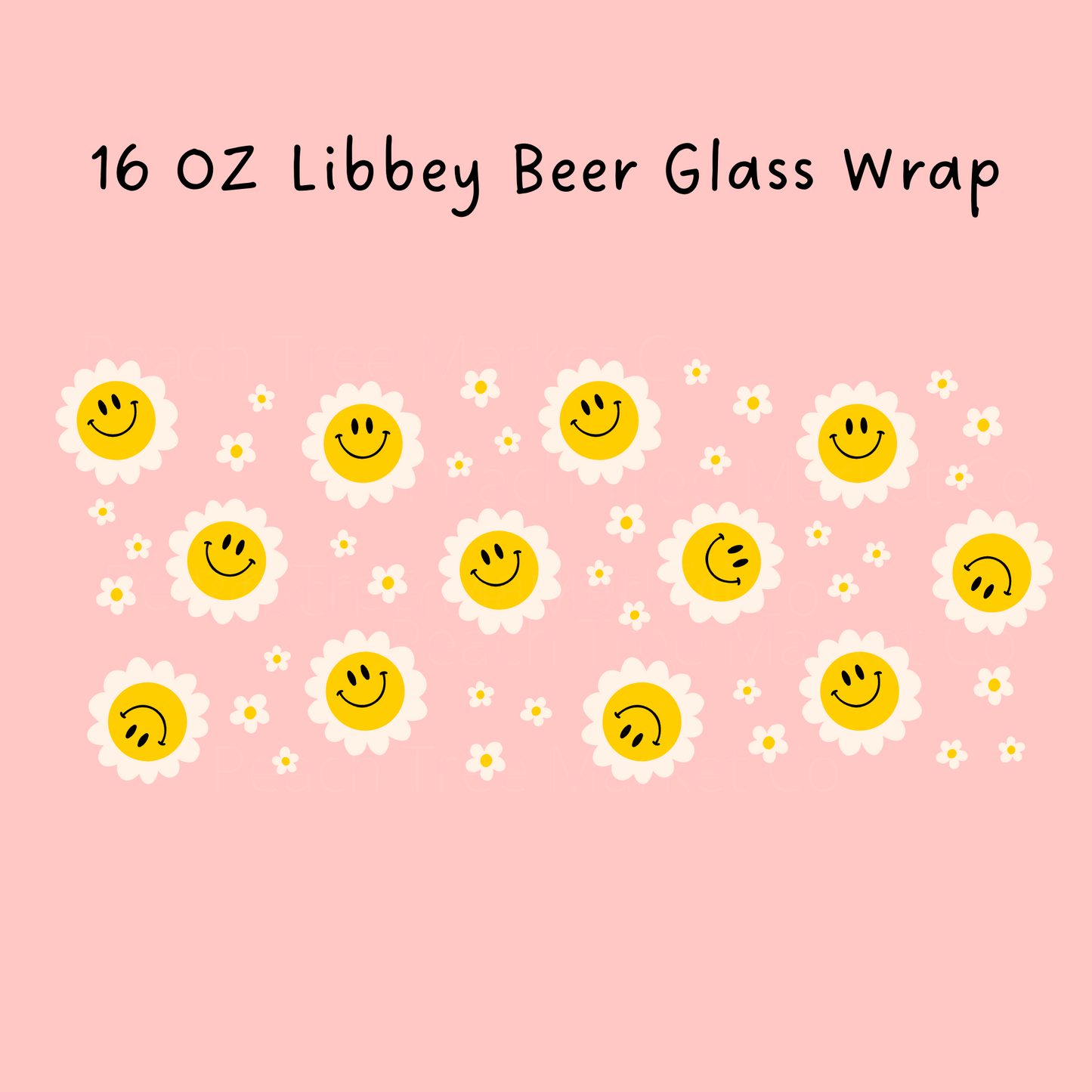 Daisy 16 Oz Libbey Beer Glass Wrap