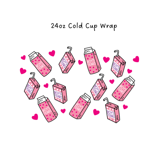 Boys Tears 24 OZ Cold Cup Wrap