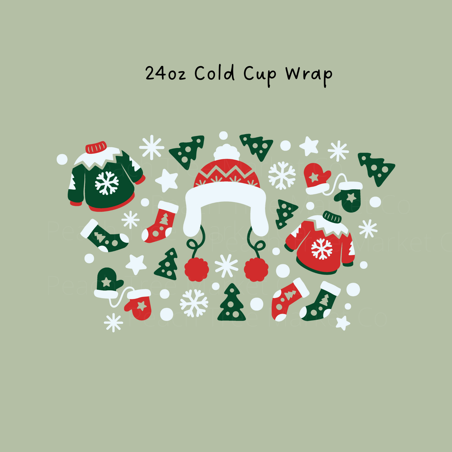 Sweater 24 OZ Cold Cup Wrap