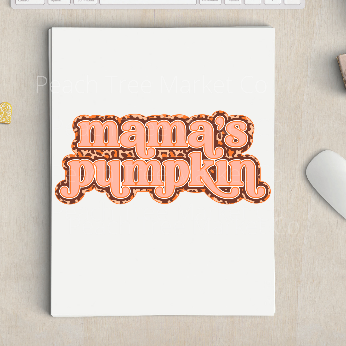 Mama Pumpkin Sublimation Transfer