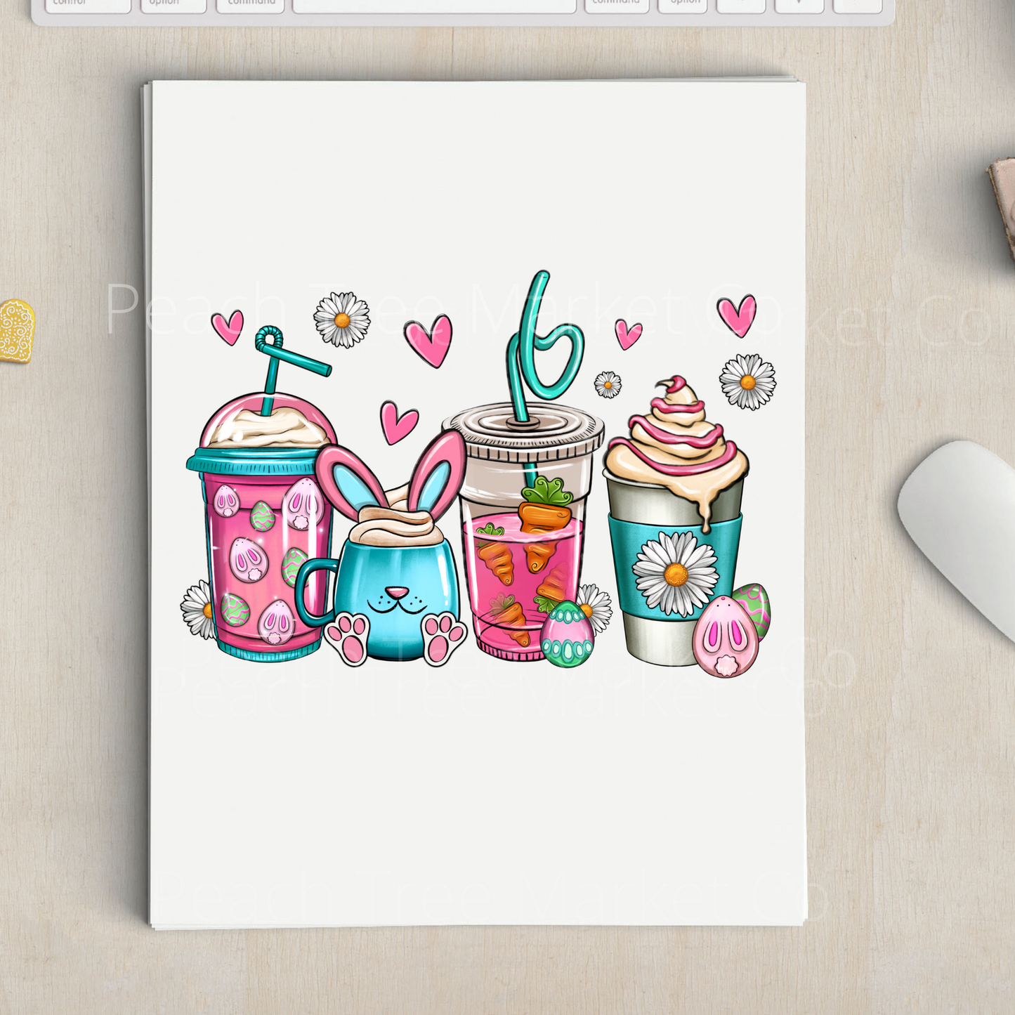Easter Coffee Sublimation Transfer
