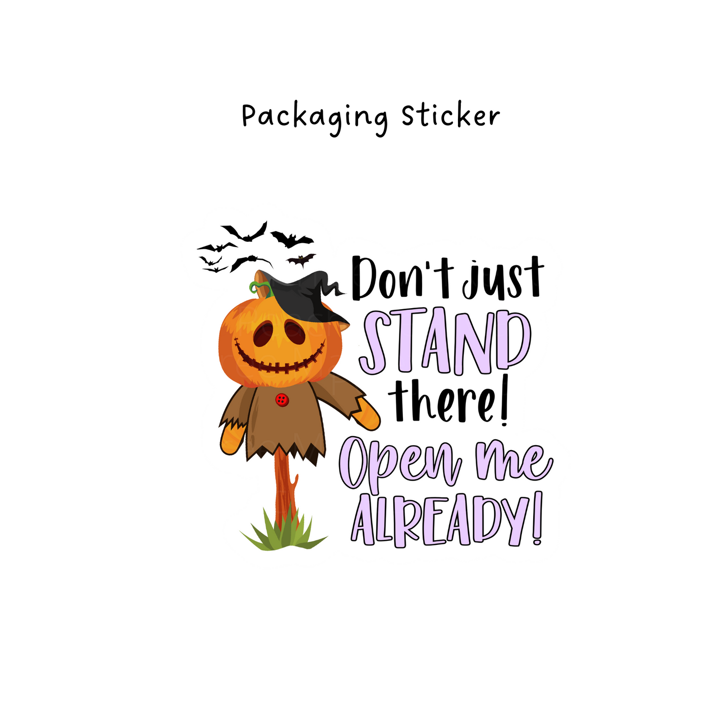 Scarecrow Packaging Sticker
