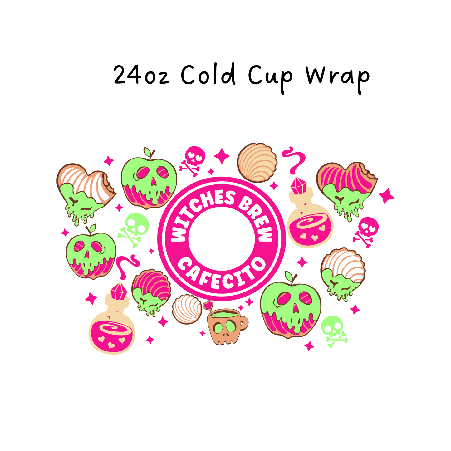Poison Cafecito 24 OZ Cold Cup Wrap