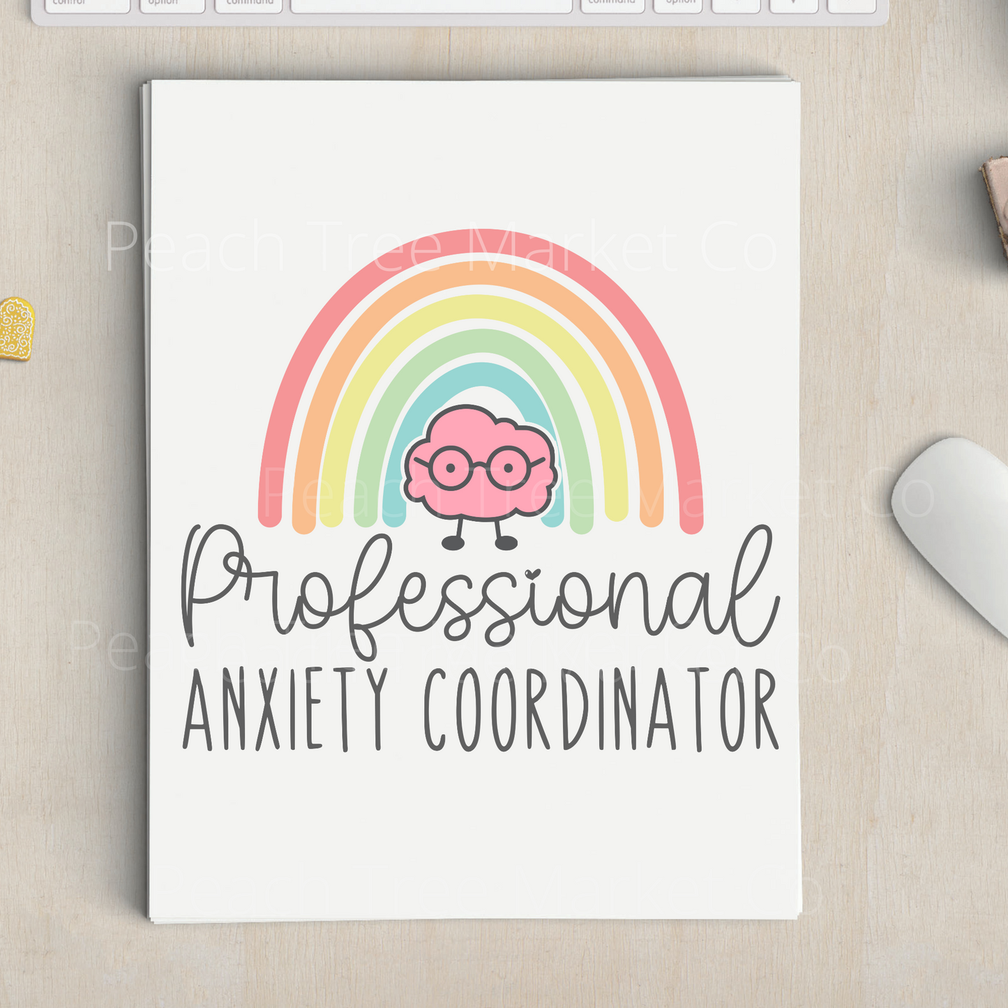Professional Anxiety Coordinator Sublimation Transfer